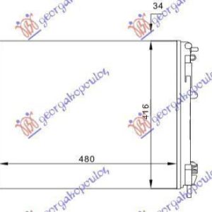 081906320 Nissan Kubistar 2003-2009 | Ψυγείο Νερού Βενζίνη/Πετρέλαιο