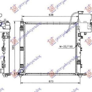 011206300 Mercedes-Benz Vito 1996-2004 | Ψυγείο Νερού Βενζίνη/Πετρέλαιο