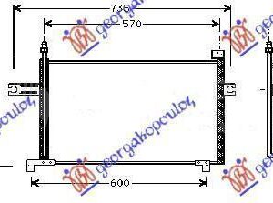 014406400 Nissan Micra 2000-2002 | Ψυγείο A/C Βενζίνη/Πετρέλαιο