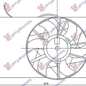 525906450 Mercedes-Benz Vaneo 2002-2005 | Βεντιλατέρ