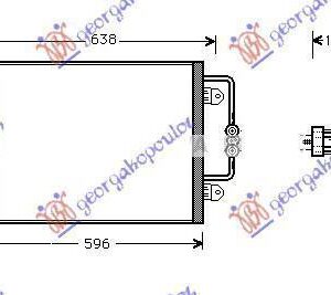 017306420 Renault Megane Hatchback 1999-2002 | Ψυγείο A/C Βενζίνη/Πετρέλαιο