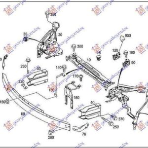 536204282 Mercedes-Benz C-Class Coupe 2011-2015 | Βάση Τραβέρσας Εμπρός Αριστερή