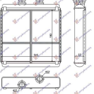 022306500 Mercedes-Benz E-Class 2009-2013 | Ψυγείο Καλοριφέρ