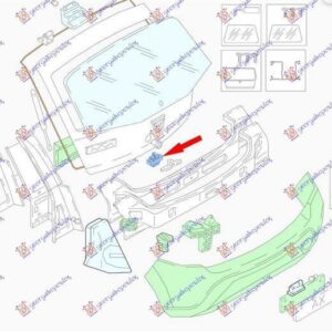 220007200 Dacia Logan-MCV 2008-2012 | Κλειδαριά 3/5ης Πόρτας