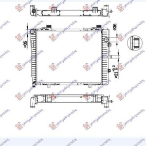 018106300 Mercedes-Benz CLK 1997-2002 | Ψυγείο Νερού