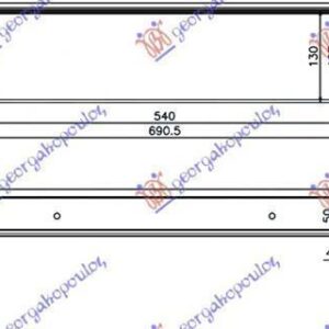 031406210 BMW X3 2004-2007 | Ψυγείο Intercooler