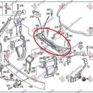 018800200 Mercedes-Benz E-Class 2002-2009 | Ποδιά Εμπρός