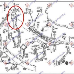 018800271 Mercedes-Benz E-Class 2002-2009 | Φανοστάτης Εμπρός Δεξιός