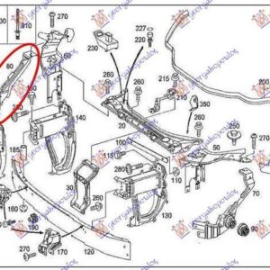 018800471 Mercedes-Benz E-Class 2002-2009 | Φανοστάτης Εμπρός Δεξιός