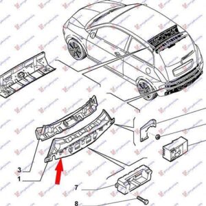 019702070 Lancia Ypsilon 2003-2011 | Ποδιά Πίσω