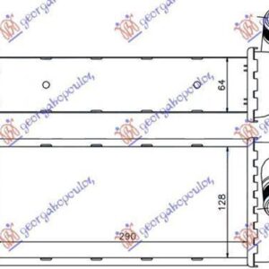 297206200 Fiat 500 2015- | Ψυγείο Intercooler