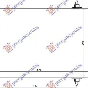 052506400 Peugeot 308 2008-2013 | Ψυγείο A/C Βενζίνη/Πετρέλαιο