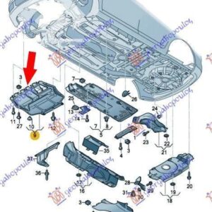 875000840 VW Golf Plus 2009-2014 | Ποδιά Μηχανής