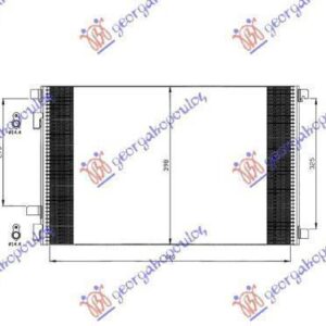 027506400 Renault Megane 2005-2008 | Ψυγείο A/C Βενζίνη/Πετρέλαιο