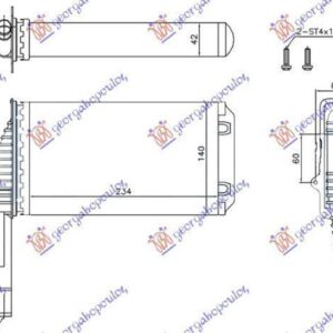 027806510 Peugeot 107 2006-2012 | Ψυγείο Καλοριφέρ