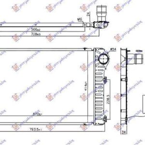 832006200 Toyota Rav 4 2010-2012 | Ψυγείο Intercooler