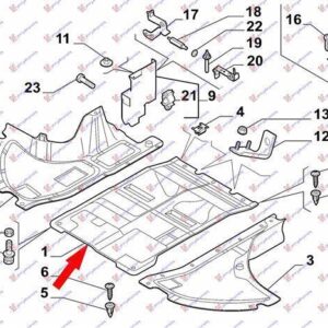 020100830 Peugeot Boxer 2006-2014 | Ποδιά Μηχανής