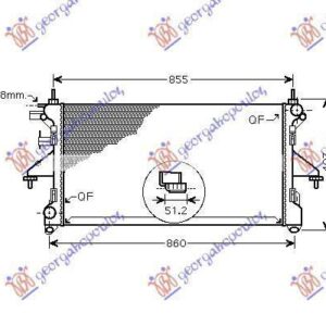 020106300 Peugeot Boxer 2006-2014 | Ψυγείο Νερού