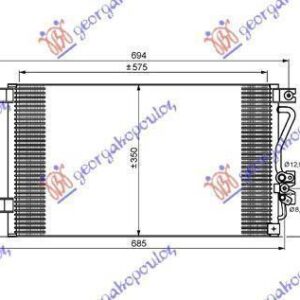 030406400 Mitsubishi L 200 2002-2006 | Ψυγείο A/C Βενζίνη/Πετρέλαιο