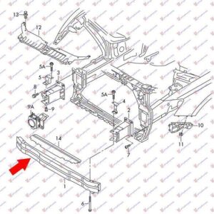 033403840 Audi Q5 2008-2012 | Τραβέρσα Προφυλακτήρα Εμπρός