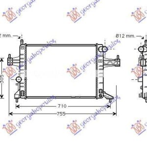 034206310 Opel Corsa 2000-2006 | Ψυγείο Νερού