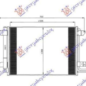 023606400 Skoda Octavia 2004-2008 | Ψυγείο A/C Βενζίνη/Πετρέλαιο