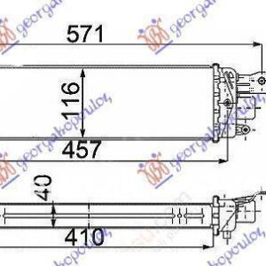 298106200 Fiat Albea 2005- | Ψυγείο Intercooler