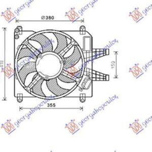 040906460 Fiat Brava 1995-2003 | Βεντιλατέρ