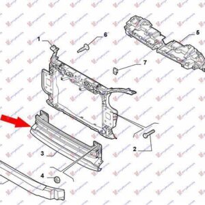 039103840 Fiat Grande Punto 2005-2012 | Τραβέρσα Προφυλακτήρα Εμπρός