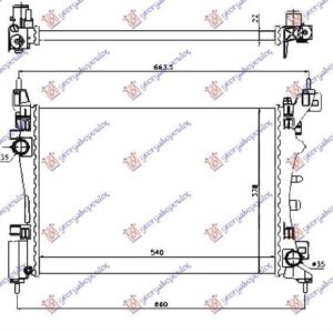 290006325 Fiat Punto Evo 2009-2012 | Ψυγείο Νερού Βενζίνη