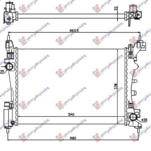 290006365 Fiat Punto Evo 2009-2012 | Ψυγείο Νερού Βενζίνη