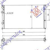 040506320 Seat Cordoba 1993-1995 | Ψυγείο Νερού Βενζίνη/Πετρέλαιο