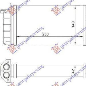 038206510 Fiat Bravo 1995-2002 | Ψυγείο Καλοριφέρ