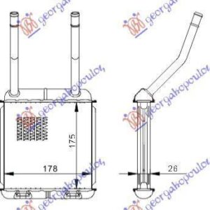 047406500-1 Opel Vectra 1992-1995 | Ψυγείο Καλοριφέρ