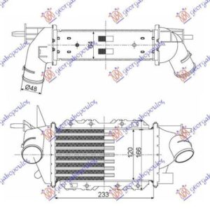 015106200 Opel Vectra 1999-2002 | Ψυγείο Intercooler