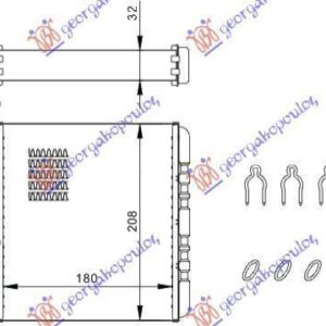 048806500 Opel Astra 1998-2004 | Ψυγείο Καλοριφέρ