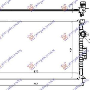 319006315 Ford S-Max 2011-2015 | Ψυγείο Νερού Βενζίνη/Πετρέλαιο