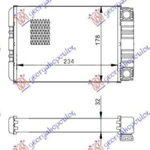 020506500 Mercedes-Benz CLK 2002-2009 | Ψυγείο Καλοριφέρ