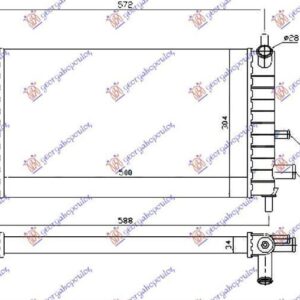 017906300 Ford Fiesta 1999-2002 | Ψυγείο Νερού