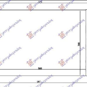 017906355 Ford Fiesta 1999-2002 | Ψυγείο Νερού