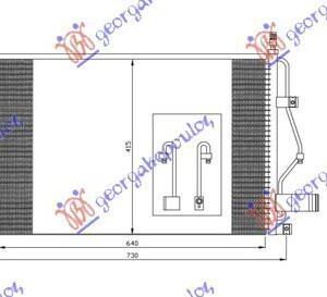 053806410 Volvo S60 2000-2010 | Ψυγείο A/C Βενζίνη/Πετρέλαιο