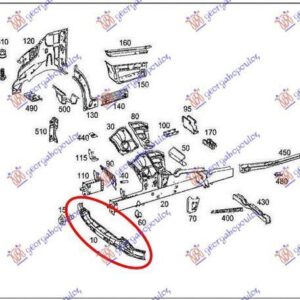 053903840 Mercedes-Benz Sprinter 2006-2013 | Τραβέρσα Προφυλακτήρα Εμπρός