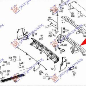 053903850 Mercedes-Benz Sprinter 2006-2013 | Τραβέρσα Προφυλακτήρα Πίσω