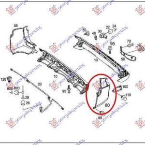 094503952 VW Crafter 2006-2017 | Άκρο Προφυλακτήρα Πίσω Αριστερό