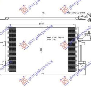 852006400 Volvo S40 2007-2012 | Ψυγείο A/C Βενζίνη/Πετρέλαιο