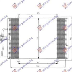 057806400 Renault Megane Sedan 1996-1998 | Ψυγείο A/C Βενζίνη/Πετρέλαιο