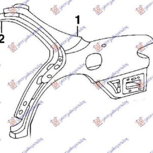 057401681 Hyundai Lantra 1995-1998 | Φτερό Πίσω Δεξιό