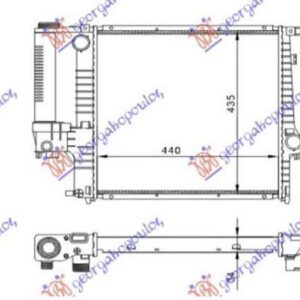 058606345 BMW 3 Series 1988-1990 | Ψυγείο Νερού Βενζίνη