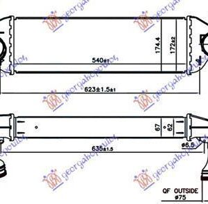 059406200 BMW X3 2007-2011 | Ψυγείο Intercooler