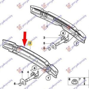 018603850 BMW 3 Series Sedan/Touring 2002-2005 | Τραβέρσα Προφυλακτήρα Πίσω